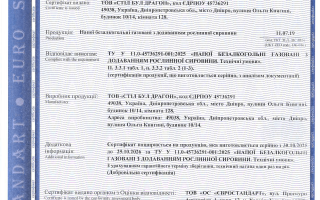 Сертифікація безалкогольних газованих напоїв з рослинною сировиною: кейс ТОВ «СТІЛ БУ ДРАГОН»